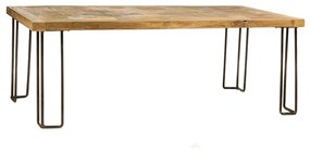 Artekko Singer Ξύλινο Τραπέζι Σαλονιού  με Σιδερένια Πόδια 120cm
