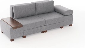 3-Seat Sofa-Bed Perenna Linen - Grey Grey