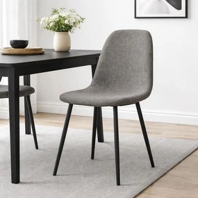 Καρέκλα Τραπεζαρίας (58.5x55x93) Spitishop Daily Black/Grey