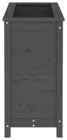 Ζαρντινιέρα Γκρι 82,5 x 40 x 78 εκ. από Μασίφ Ξύλο Πεύκου - Γκρι
