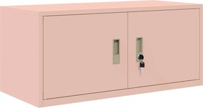 vidaXL Ντουλάπι αποθήκευσης 2 τμχ. Ροζ 90 x 40 x 145 cm Ατσάλι