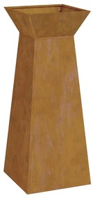 vidaXL Γλάστρα Πυλώνας Ασημί 40 x 40 x 100 cm Ατσάλι