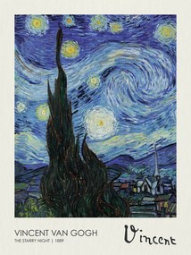 Αναπαραγωγή The Starry night (1889), Vincent van Gogh