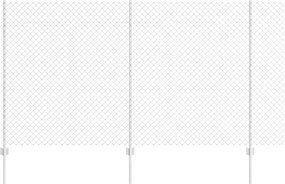 vidaXL Τεντώτο με στήριγμα Ασημί