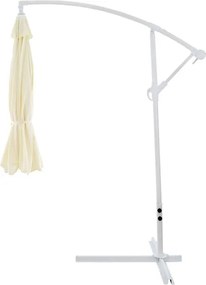 ΟΜΠΡΕΛΑ ΚΡΕΜΑΣΤΗ NOBLE Φ300x237cm. ΣΤΡΟΓΓΥΛΗ ΣΕ ΒΑΣΗ ΜΕ 4 ΠΟΔΙΑ HM6008