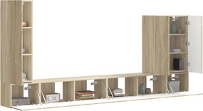 vidaXL Επιτοίχιο 6 pcs Δρύς Sonoma