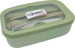 Πλαστικό Δοχείο Φαγητού 800ml με Μαχαιροπίρουνα - Πράσινο