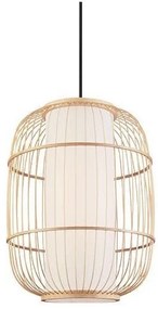 Κρεμαστό Φωτιστικό Οροφής ARTE ILLUMINA E27 Φ30 Bamboo 144-31005 Eurolamp-144-31005-Μπεζ 144-31005