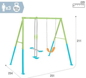 Κούνια Intex 44120 Τραμπάλα 251 x 211 x 254 cm