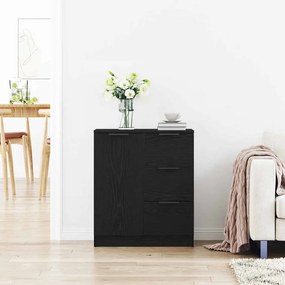 vidaXL Πλαϊνό γραφείο Μαύρη Οξυά 60 x 30 x 70 εκ. Επεξεργασμένο ξύλο