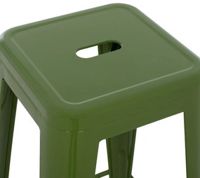 ΣΚΑΜΠΟ ΜΠΑΡ ΜΕΤΑΛΛΙΚΟ MELITA-PRO HM8642.53 ΣΕ LIGHT OLIVE GREEN 43x43x78Υεκ. (1 Τεμμάχια)