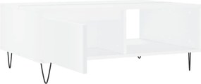 vidaXL Τραπεζάκι Σαλονιού Λευκό 90 x 60 x 35 εκ. Επεξεργασμένο Ξύλο