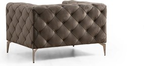 Πολυθρόνα Ανθρακί COMO 90x108x70