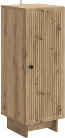 vidaXL Πλαϊνό γραφείο Artisan Δρυς 33 x 34,5 x 90 εκ