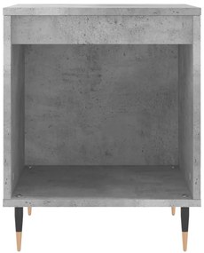 vidaXL Κομοδίνα 2 τεμ. Γκρι Σκυροδέματος 40x35x50 εκ. Επεξεργ. Ξύλο