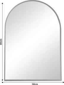Καθρέπτης Mirrory Inart χρυσό αλουμίνιο 50x2.5x80εκ