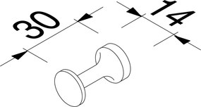 Geesa Hotel 912801 Chrome - Αγκιστρο μπανιου