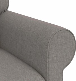 vidaXL Καναπές 120cm 2 pcs Taupe Μέταλλο