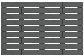 vidaXL Κεφαλάρι Τοίχου Γκρι 106x3x63 εκ. από Μασίφ Ξύλο Πεύκου