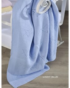 Κουβέρτα Βρεφική DT449 Light Blue Down Town Cuddle 75x105cm 100% Βαμβάκι