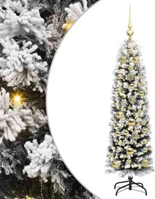 vidaXL Τεχνητό Χριστουγεννιάτικο Δέντρο με 150 LED Πράσινο 150 cm