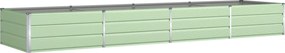 vidaXL Γλάστρα Παστέλ Πράσινο 385 x 100 x 45 εκ Επικαλυμμένος Χάλυβας