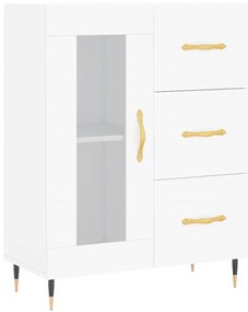 vidaXL Ντουλάπι Λευκό 69,5x34x180 εκ. από Επεξεργασμένο Ξύλο