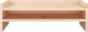 vidaXL Βάση Οθόνης 50 x 24 x 16 εκ. από Μασίφ Ξύλο Πεύκου