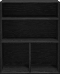 vidaXL Βιβλιοθήκη Μαύρο 60x30x71,5 εκ. από Επεξεργασμένο Ξύλο