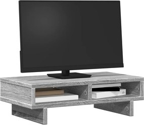 vidaXL Βάση Οθόνης Γκρι Sonoma 50x27x15 εκ. από Επεξεργασμένο Ξύλο