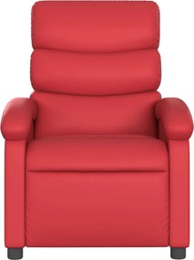 vidaXL Πολυθρόνα Ανακλινόμενη Κόκκινη από Συνθετικό Δέρμα