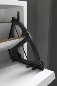 Stewehome Ντουλάπι Παπουτσιών 3 Θέσεων λευκό 73.6x24x110 cm