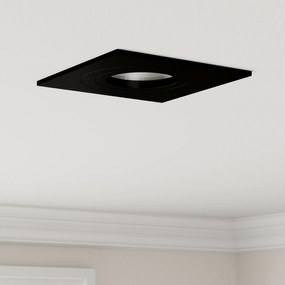 vidaXL Κρυφά Σποτ 24 τεμάχια Τετράγωνο GU10 Μαύρο 91x91 χλστ.