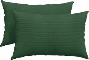 vidaXL Μαξιλάρι Καναπέ 2 pcs Σκούρο Πράσινο 60 x 40 cm