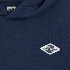 Φούτερ oversize από φλις με κουκούλα