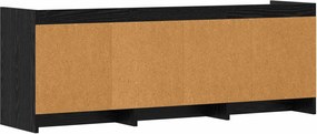 vidaXL Ντουλάπι TV 130 x 33 x 47 εκ Μαύρη Δρυς Επεξεργασμένο Ξύλο