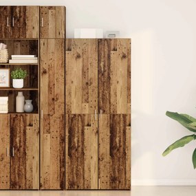 vidaXL Highboard Παλιό ξύλο 80 x 42 x 185 εκ