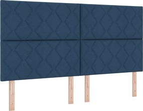 vidaXL LED κεφαλάρι Ανοιχτό γκρι 180 cm ύφασμα