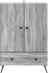 vidaXL Πλαϊνό γραφείο Γκρι Sonoma 66 x 34,5 x 95 εκ.