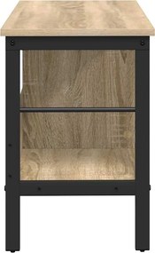 vidaXL Ράφι Βιβλίων 2 επιπέδων 82 x 32 x 47 εκ. Επεξεργασμένο Ξύλο