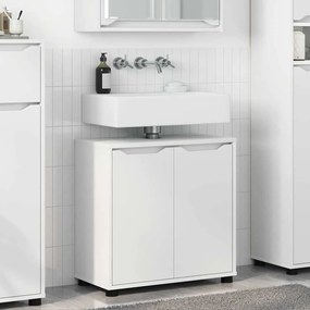 vidaXL Ντουλάπα νιπτήρα μπάνιου Λευκό 60 x 30 x 60 cm
