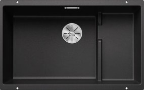 Blanco Subline 700-u Level - Υποκαθήμενος Νεροχύτης Κουζίνας Γρανίτη 73x46 - Black