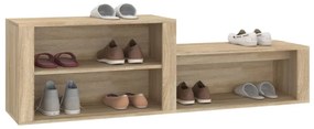vidaXL Παπουτσοθήκη Sonoma Δρυς 150x35x45 εκ. από Επεξεργασμένο Ξύλο