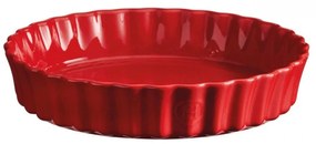 Σκεύος Τάρτας Στρόγγυλο Βαθύ Grand Cru EH346028 28cm 2Lt Red Emile Henry Κεραμικό