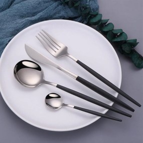 Σετ Μαχαιροπίρουνα Senso Inox Matte Μαυρο – Cryspo Trio - 24τμχ