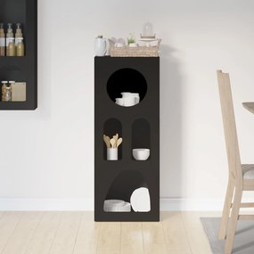 VidaXL Πλαϊνό γραφείο ELST Μαύρο 40 x 35 x 100.5 εκ Επεξεργασμένο Ξύλο