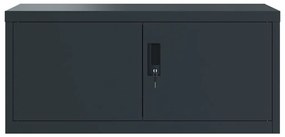 vidaXL Αρχειοθήκη Ανθρακί 90 x 40 x 110 εκ. Ατσάλινη