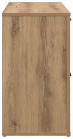 vidaXL με συρτάρι artisan δρυς 100 x 33 x 59.5 εκ Επεξεργασμένο ξύλο