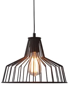 ΚΡΕΜΑΣΤΗ ΚΑΜΠΑΝΑ ΜΑΥΡΗ 1 Χ Ε27 Φ30CM HADES ACA KS1525P1BK