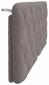 vidaXL Μαξιλάρι για Κεφαλάρι Μαύρο Taupe 140 εκ. Υφασμάτινο